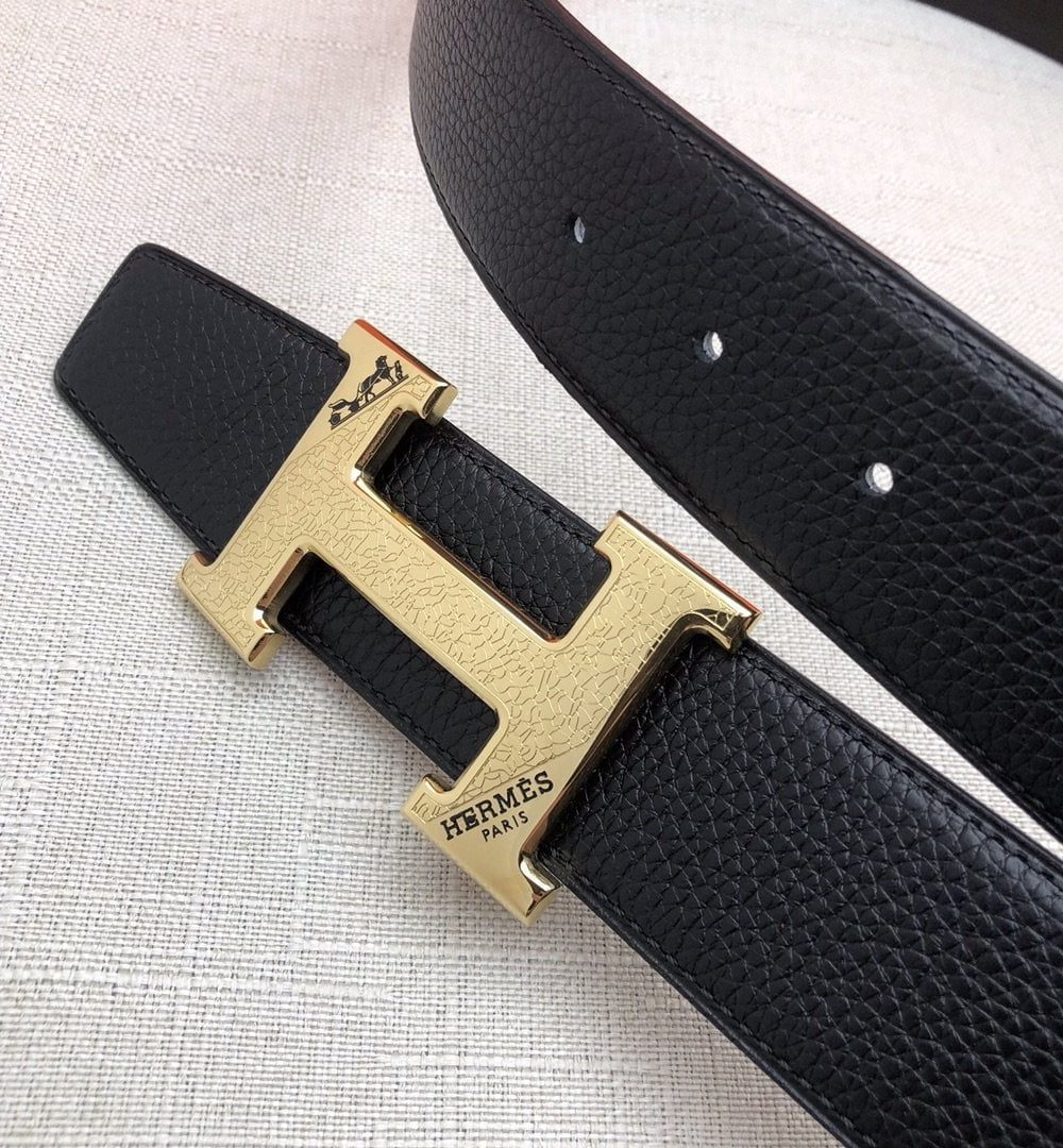 1:1 Replica Hermes H Belt Buckle & Reversible Black For Women, Women Belt