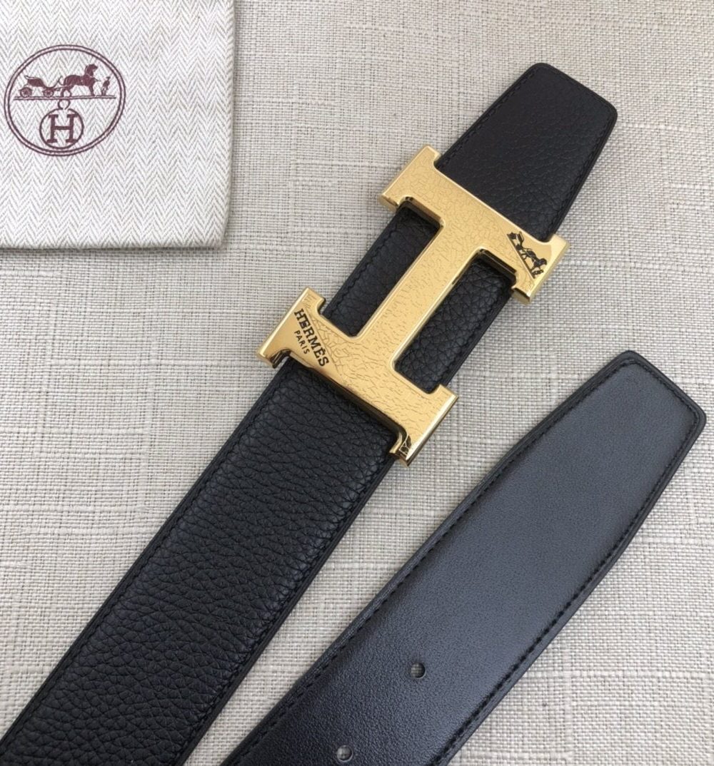 1:1 Replica Hermes H Belt Buckle & Reversible Black For Women, Women Belt