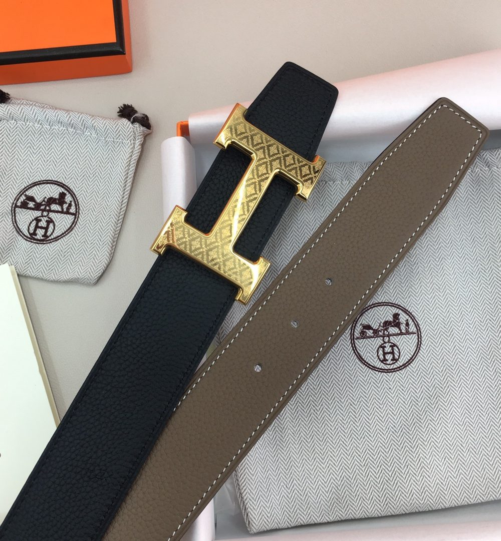1:1 Replica Hermes H Belt Buckle & Reversible Black For Women, Women Belt