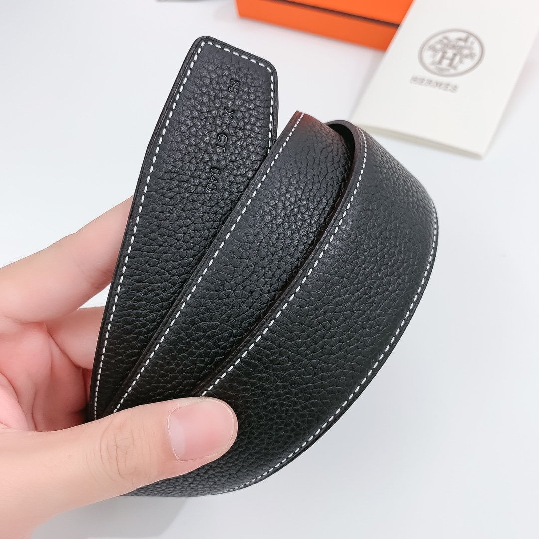 1:1 Replica Hermes H Belt Buckle & Reversible Black For Women, Women Belt - Image 2