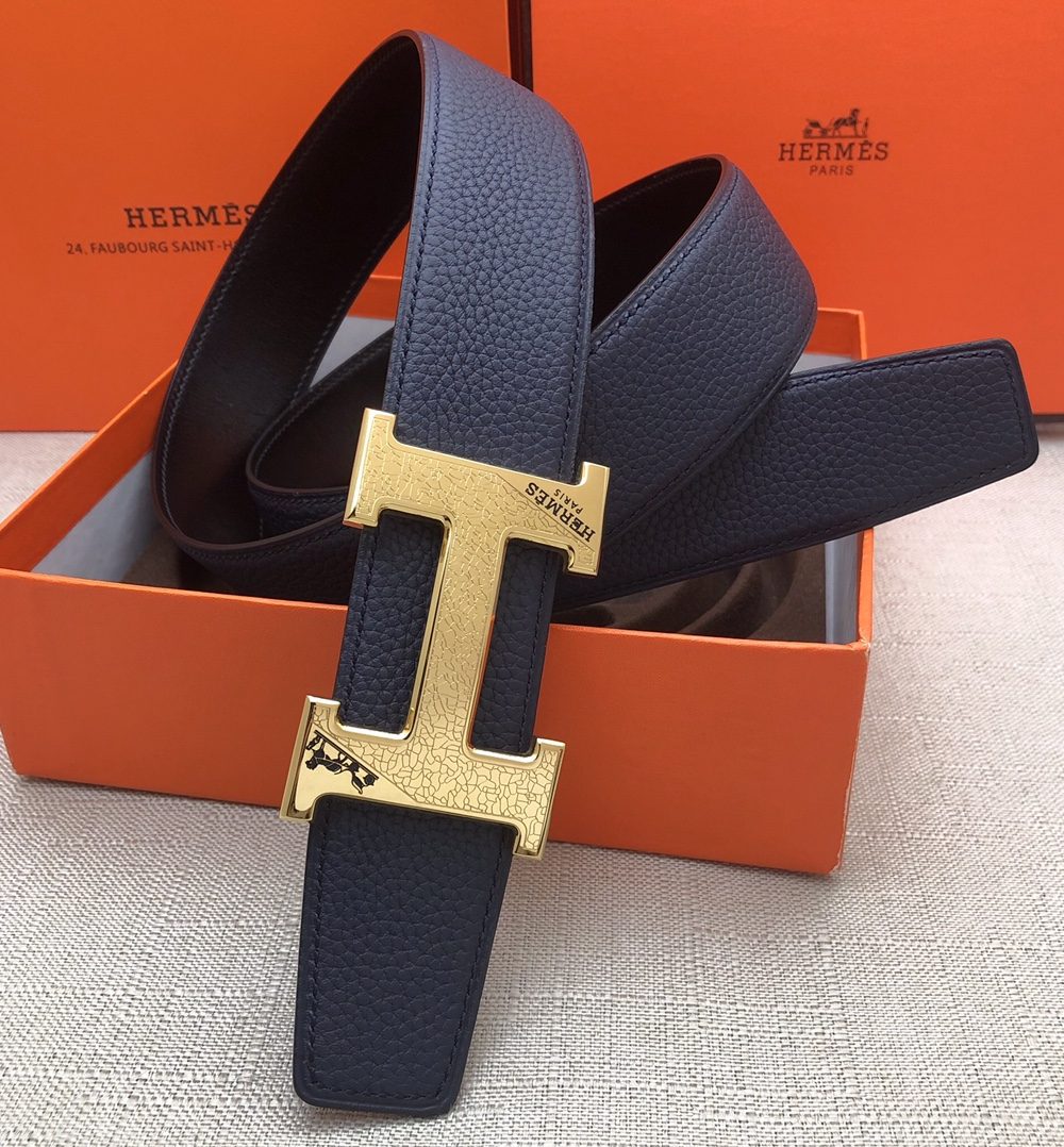 1:1 Replica Hermes H Belt Buckle & Reversible Black For Women, Women Belt
