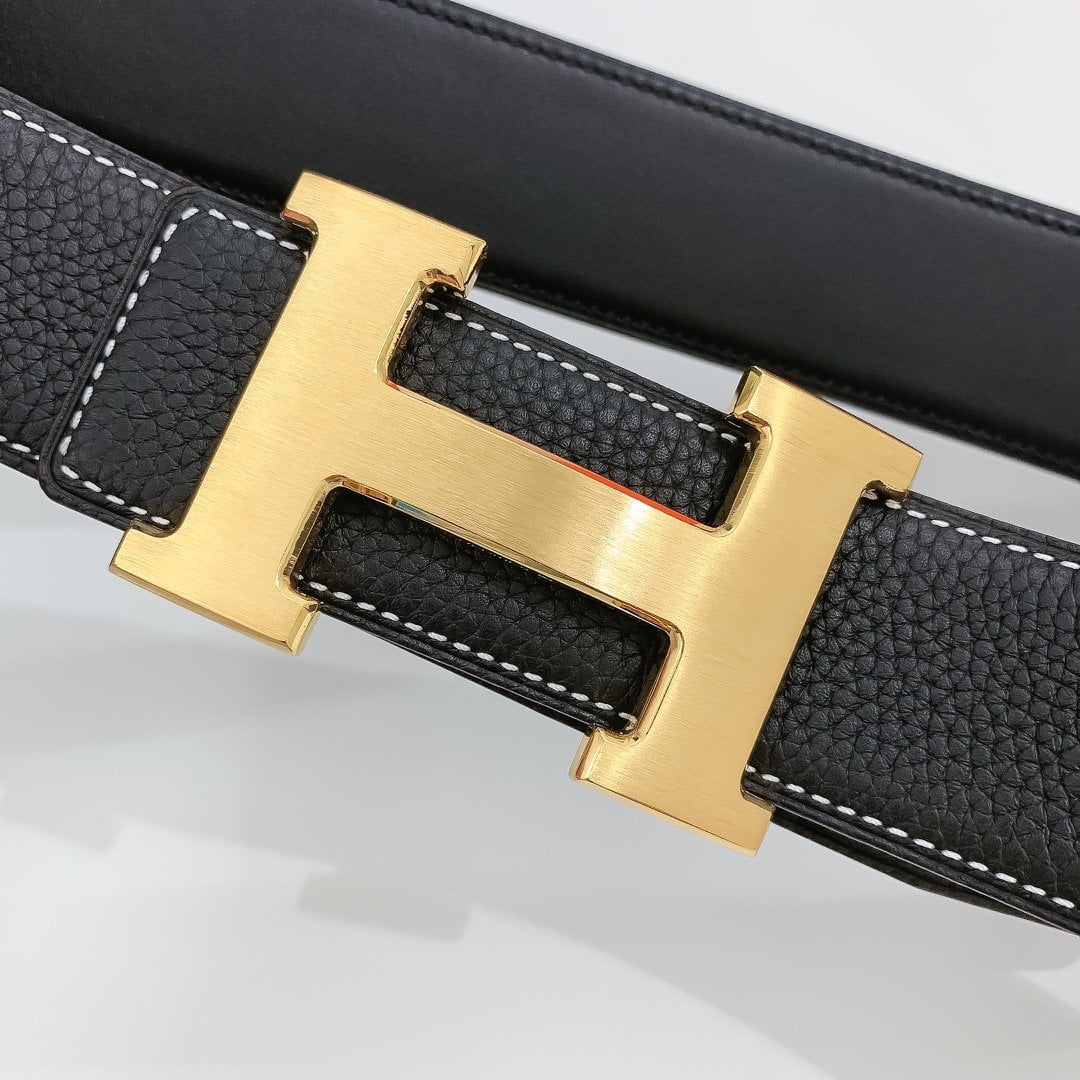 1:1 Replica Hermes H Belt Buckle & Reversible Black For Women, Women Belt