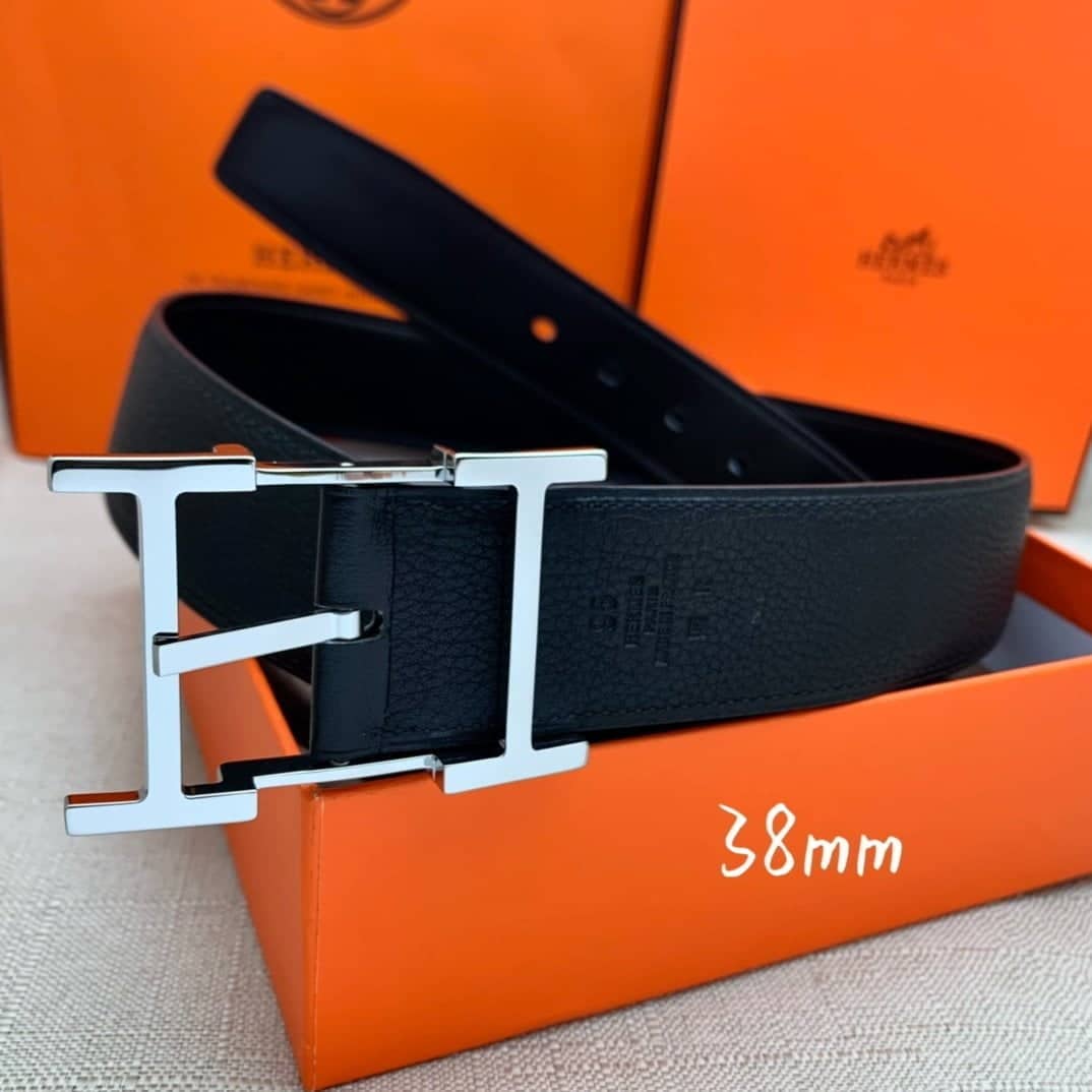 1:1 Replica Hermes H Belt Buckle & Reversible Black For Women, Women Belt - Image 7