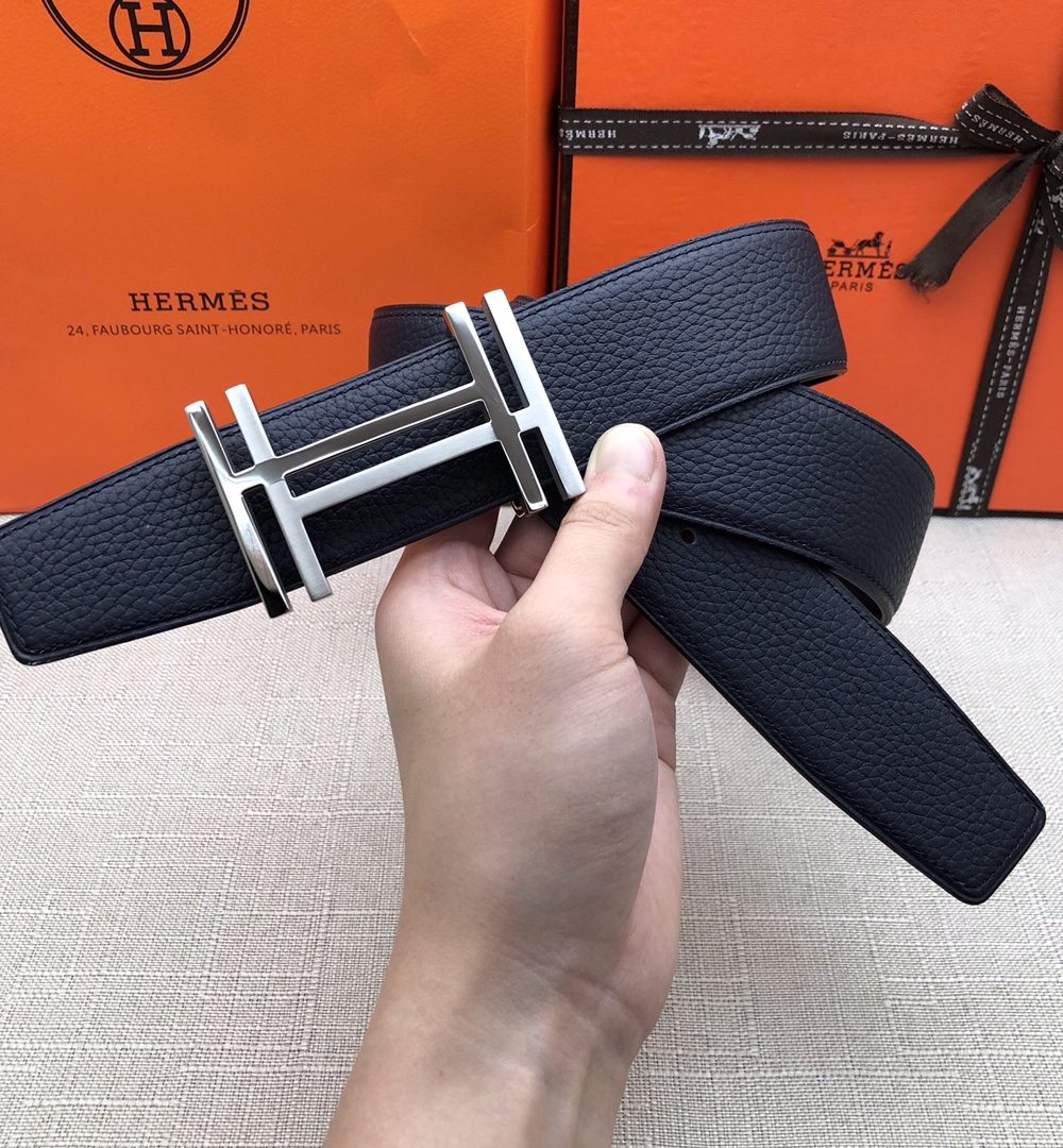 1:1 Replica Hermes H Belt Buckle & Reversible Black For Women, Women Belt