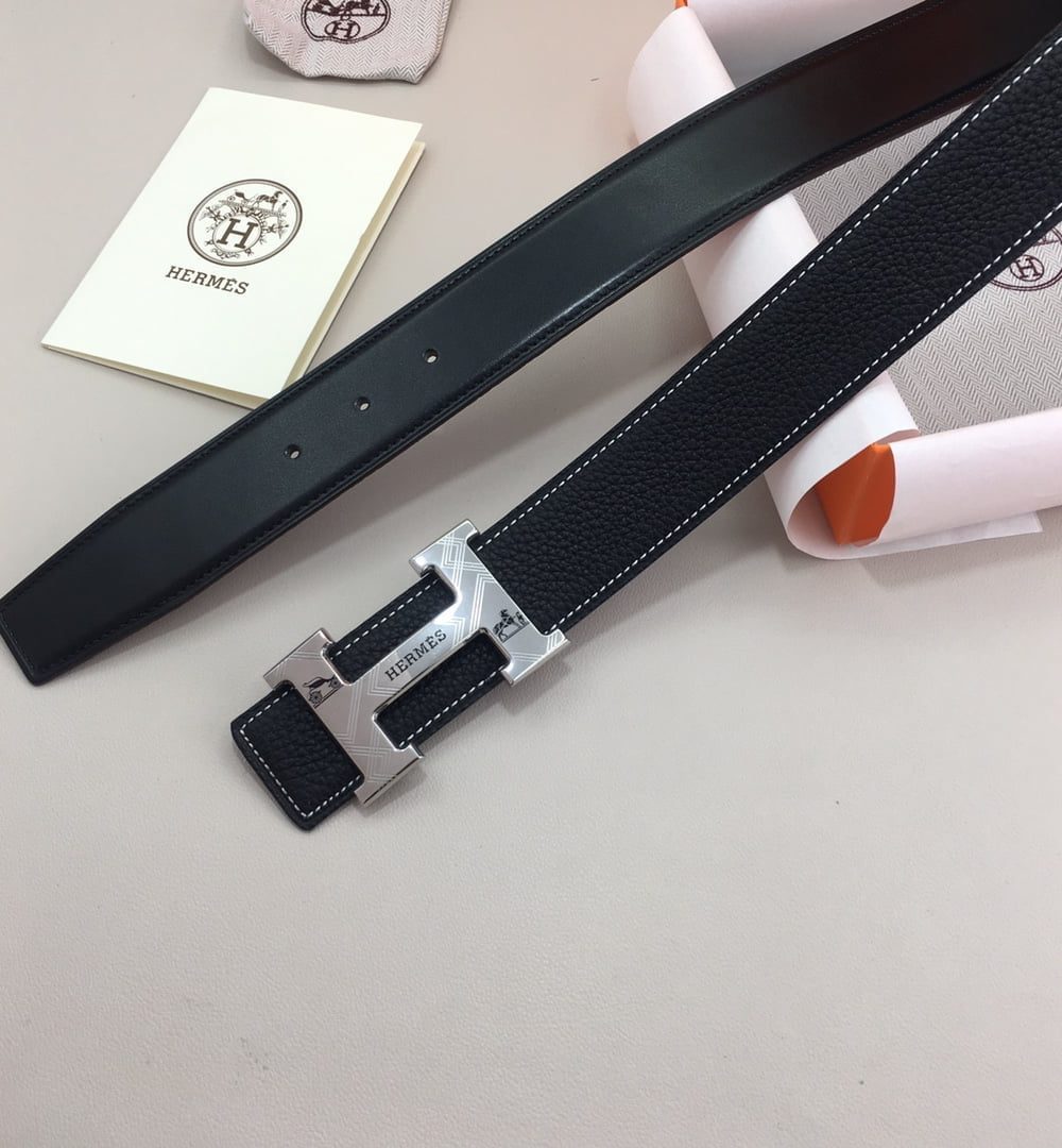 1:1 Replica Hermes H Belt Buckle & Reversible Black For Women, Women Belt