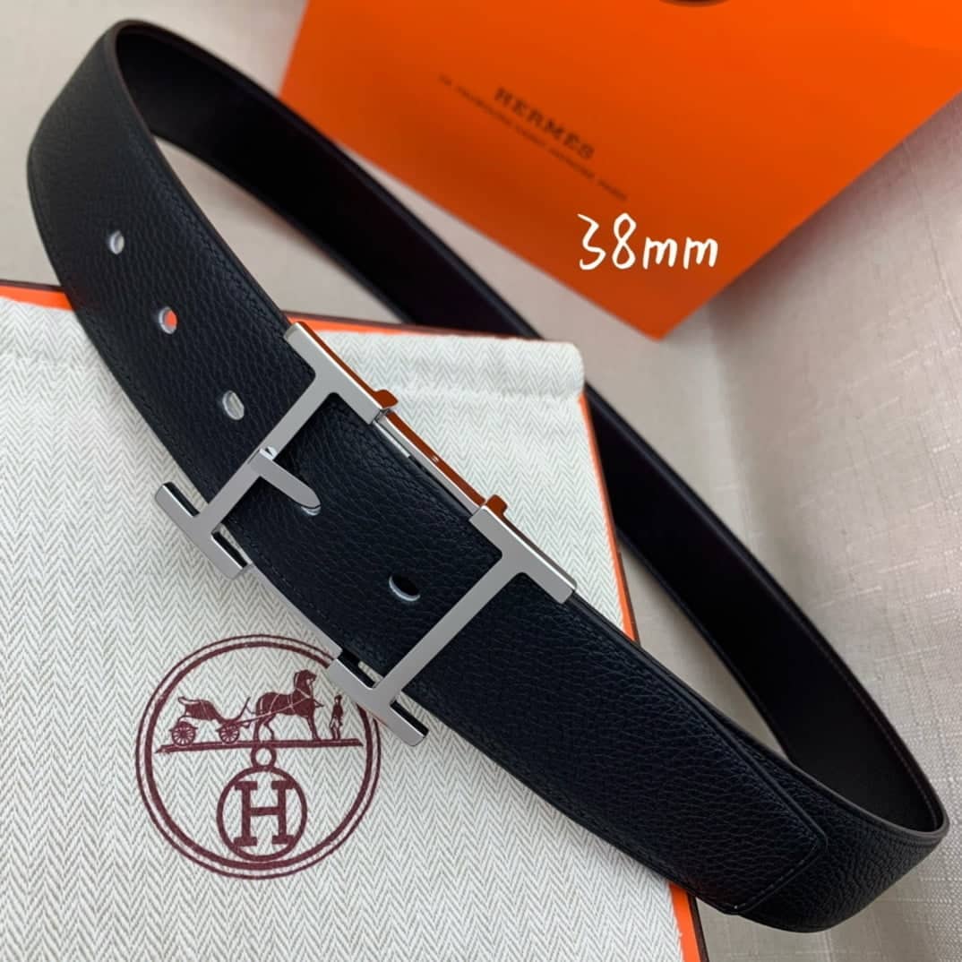 1:1 Replica Hermes H Belt Buckle & Reversible Black For Women, Women Belt - Image 8