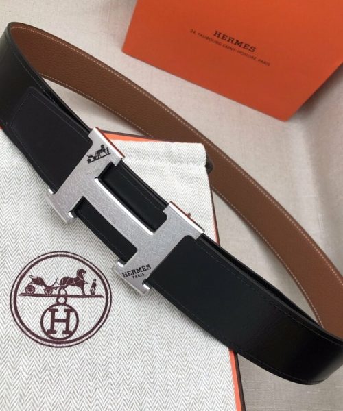 1:1 Replica Hermes H Belt Buckle & Reversible Black For Women, Women Belt