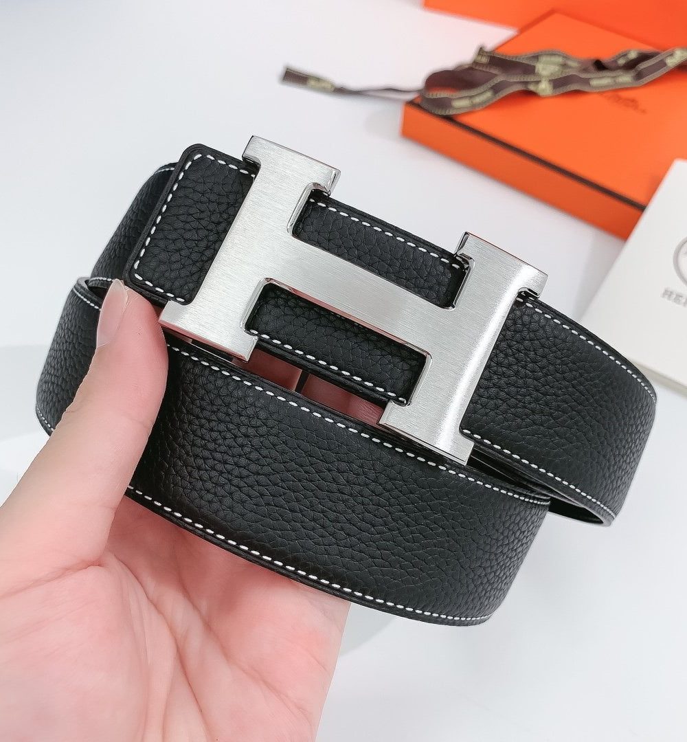 1:1 Replica Hermes H Belt Buckle & Reversible Black For Women, Women Belt