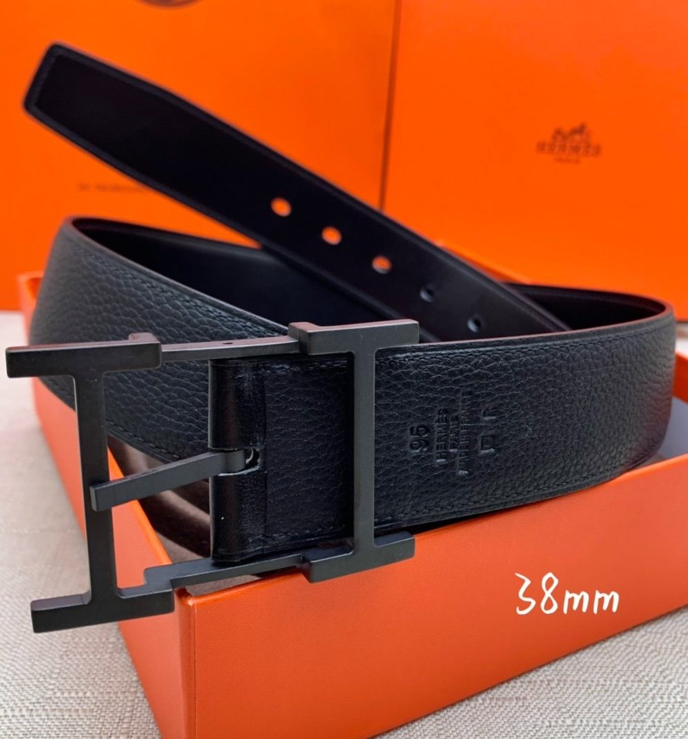 1:1 Replica Hermes H Belt Buckle & Reversible Black For Women, Women Belt