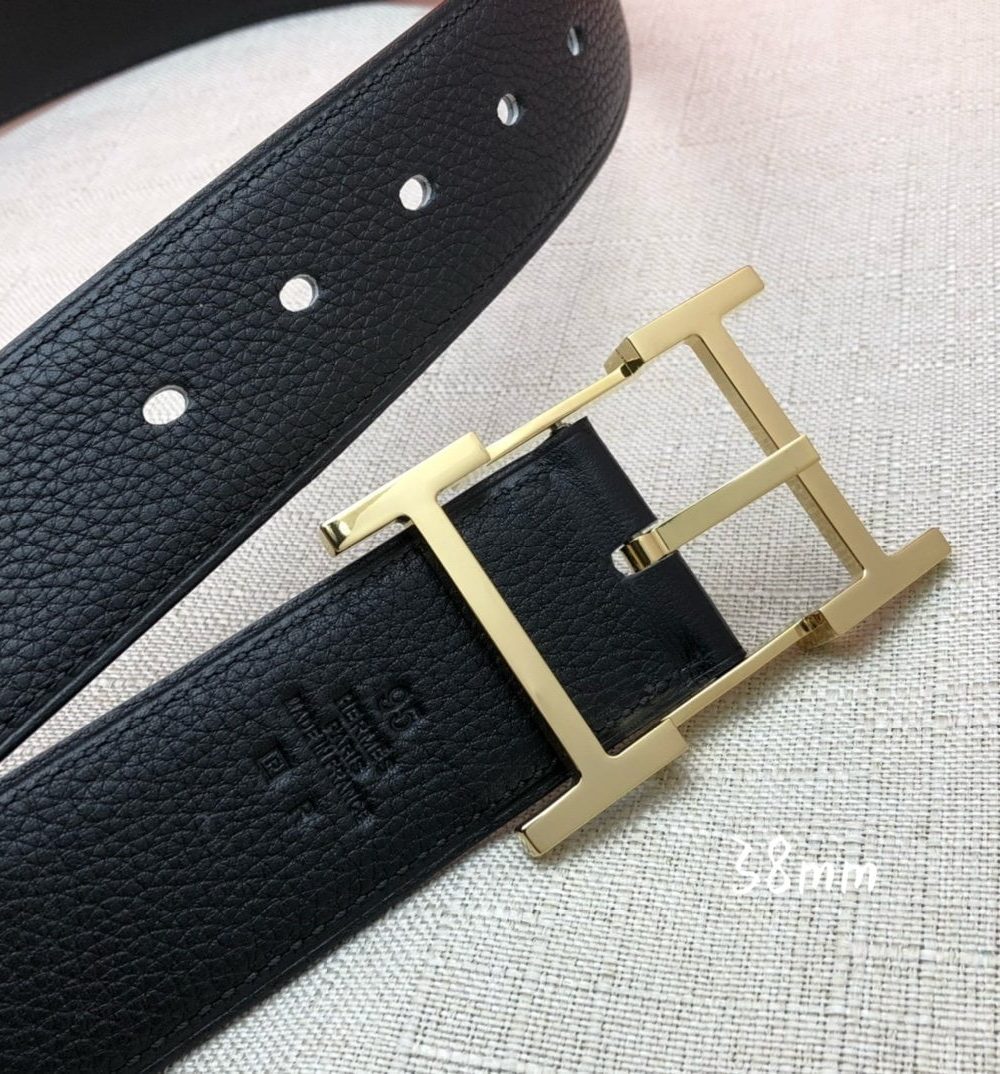1:1 Replica Hermes H Belt Buckle & Reversible Black For Women, Women Belt