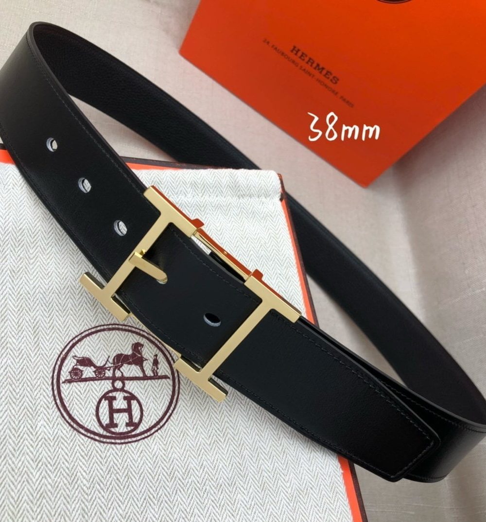 1:1 Replica Hermes H Belt Buckle & Reversible Black For Women, Women Belt