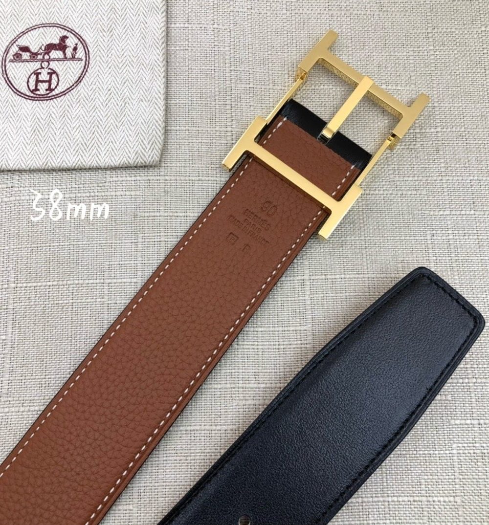 1:1 Replica Hermes H Belt Buckle & Reversible Brown For Women, Women Belt