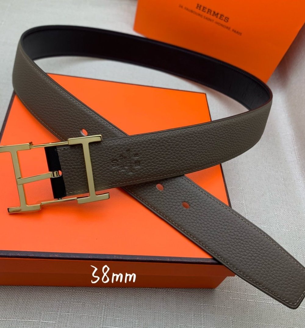 1:1 Replica Hermes H Belt Buckle & Reversible Brown For Women, Women Belt