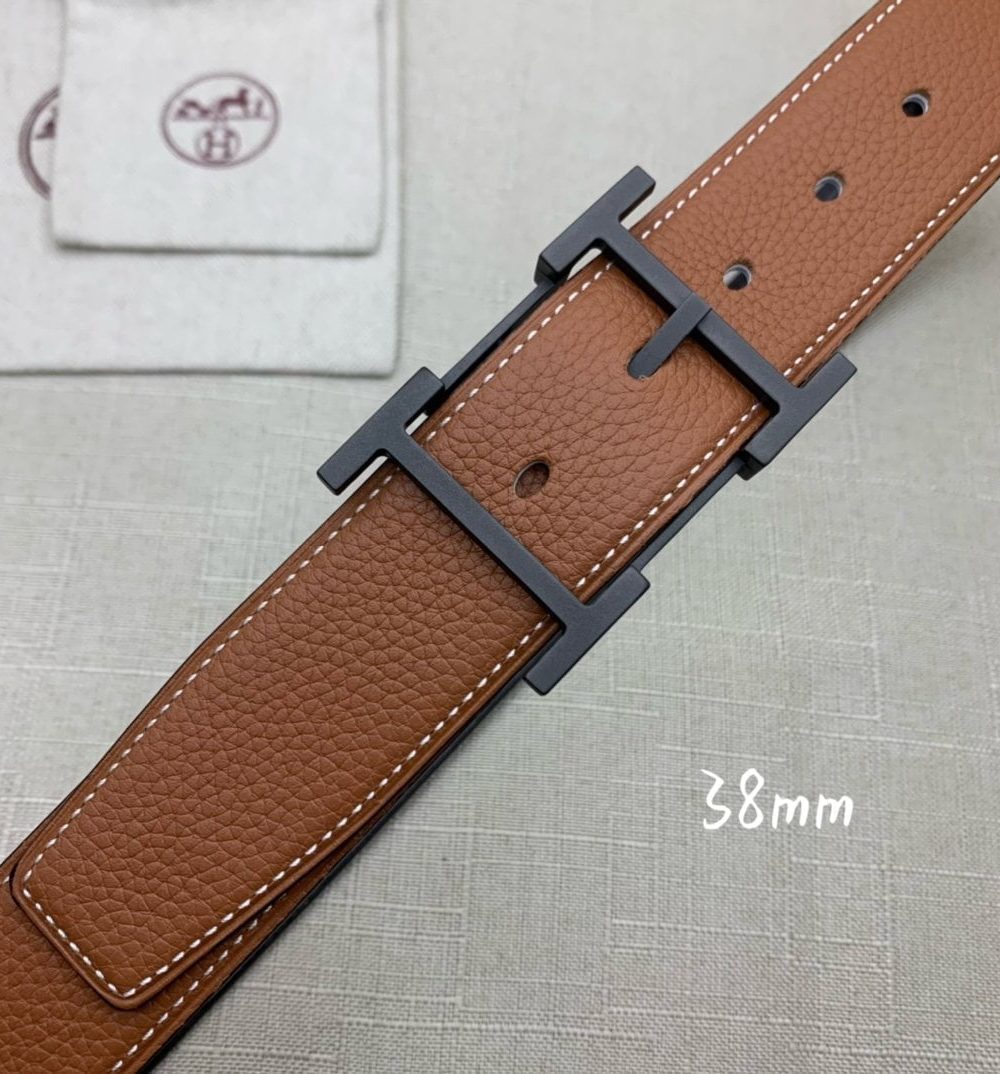 1:1 Replica Hermes H Belt Buckle & Reversible Brown For Women, Women Belt