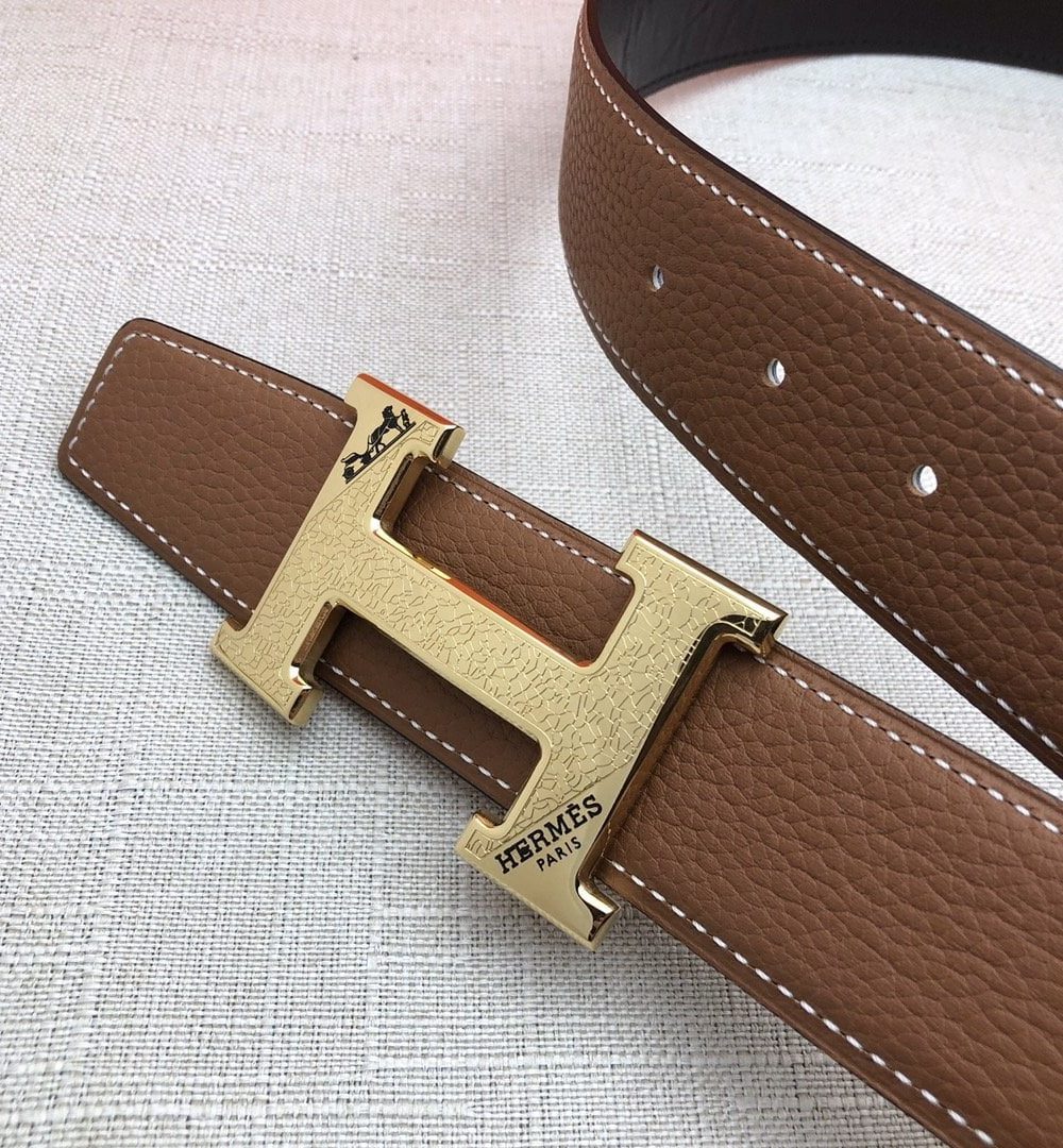1:1 Replica Hermes H Belt Buckle & Reversible Brown For Women, Women Belt