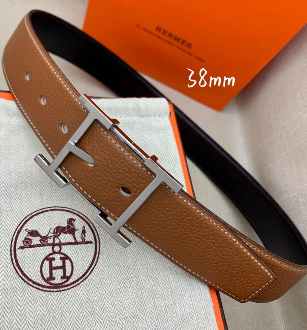 1:1 Replica Hermes H Belt Buckle & Reversible Brown For Women, Women Belt