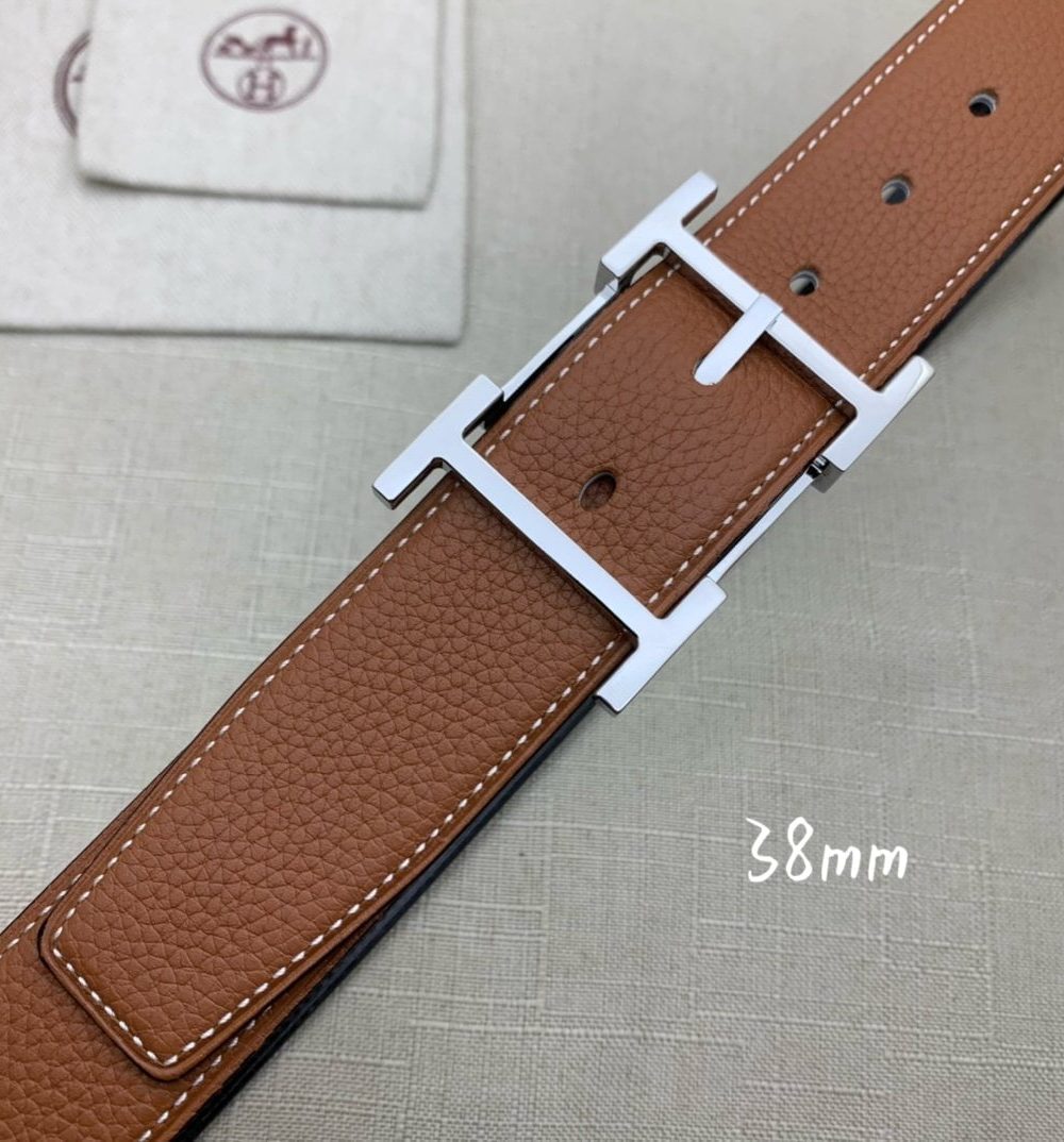1:1 Replica Hermes H Belt Buckle & Reversible Brown For Women, Women Belt
