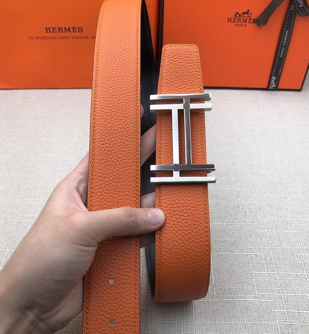 1:1 Replica Hermes H Belt Buckle & Reversible Brown For Women, Women Belt