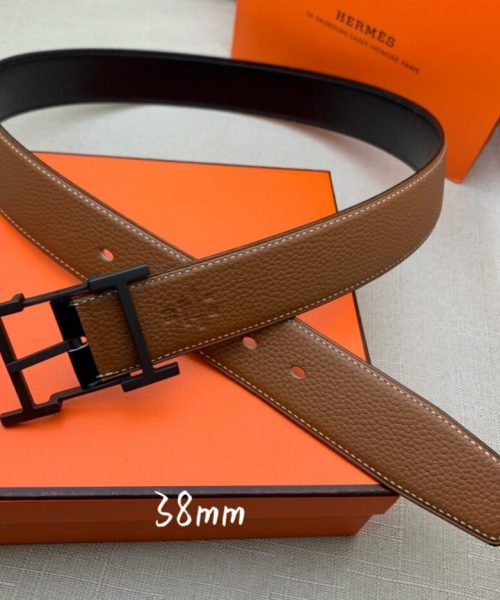 1:1 Replica Hermes H Belt Buckle & Reversible Brown For Women, Women Belt