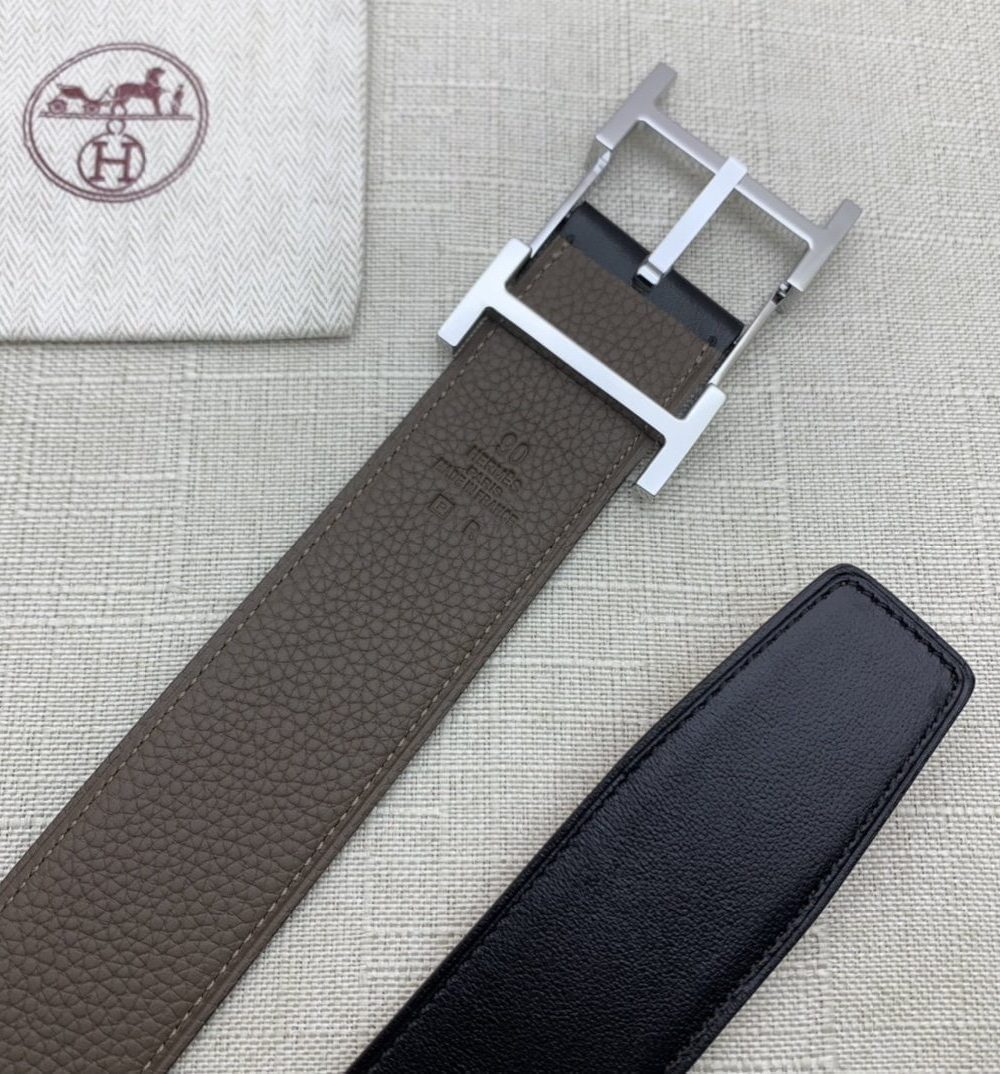 1:1 Replica Hermes H Belt Buckle & Reversible Brown For Women, Women Belt