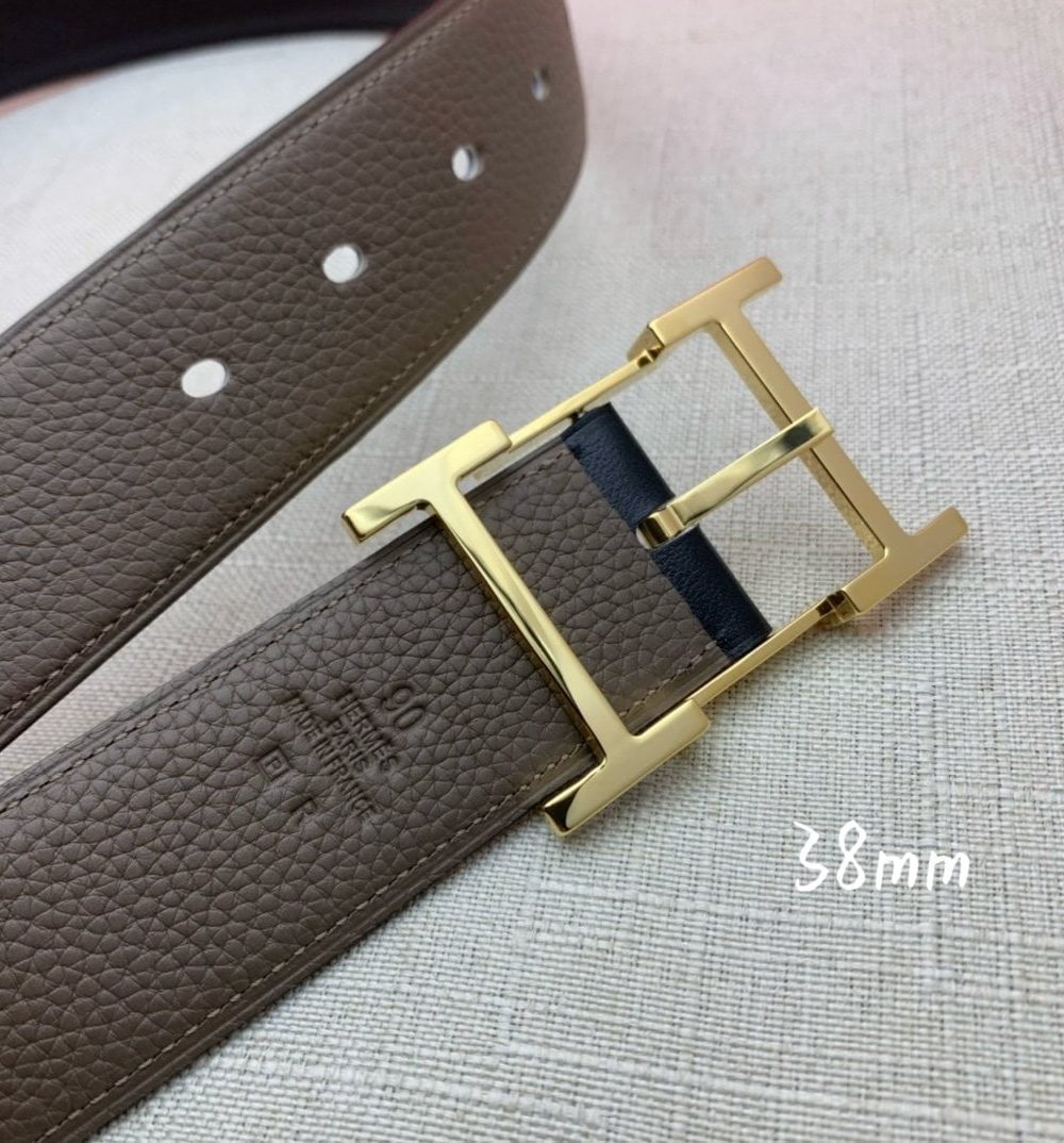 1:1 Replica Hermes H Belt Buckle & Reversible Brown For Women, Women Belt