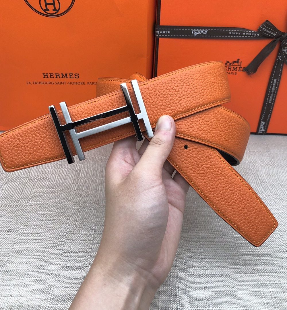 1:1 Replica Hermes H Belt Buckle & Reversible Brown For Women, Women Belt