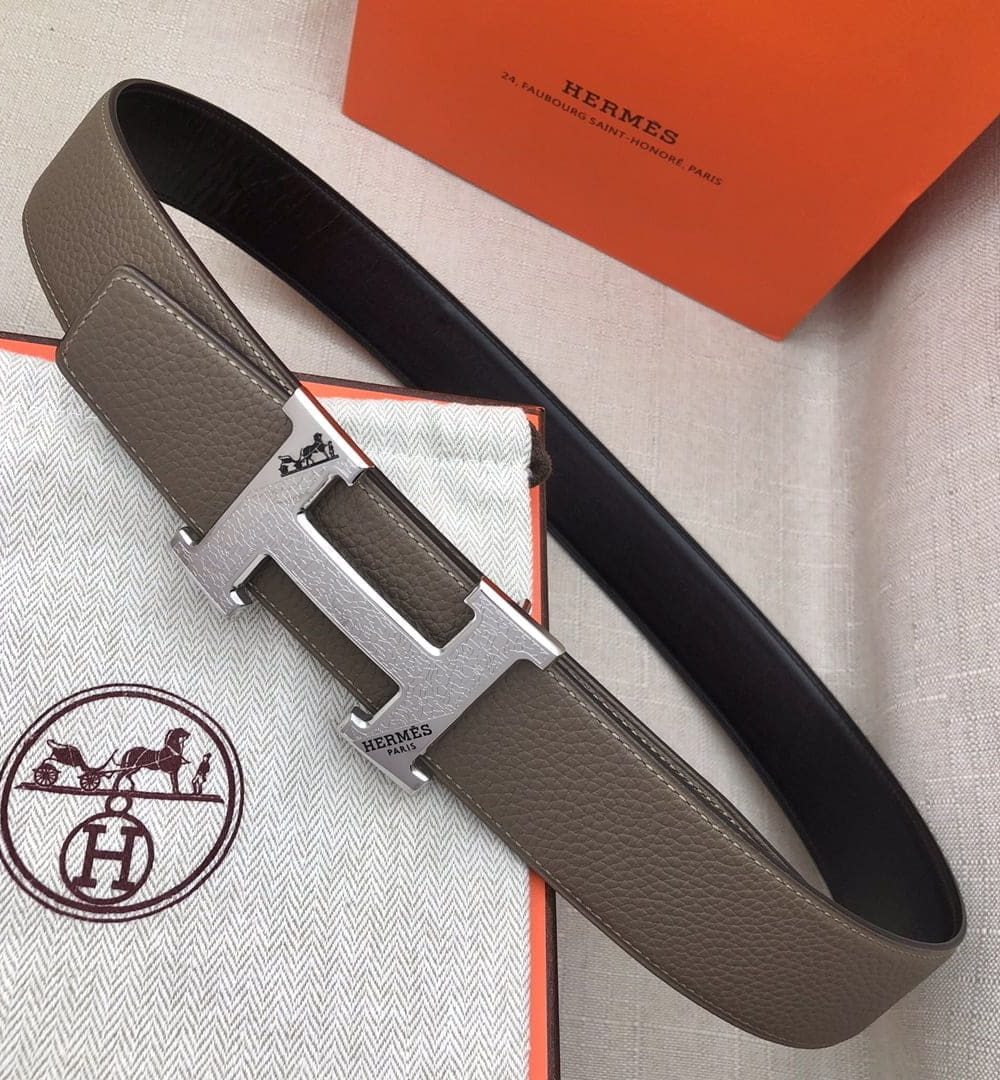 1:1 Replica Hermes H Belt Buckle & Reversible Brown For Women, Women Belt