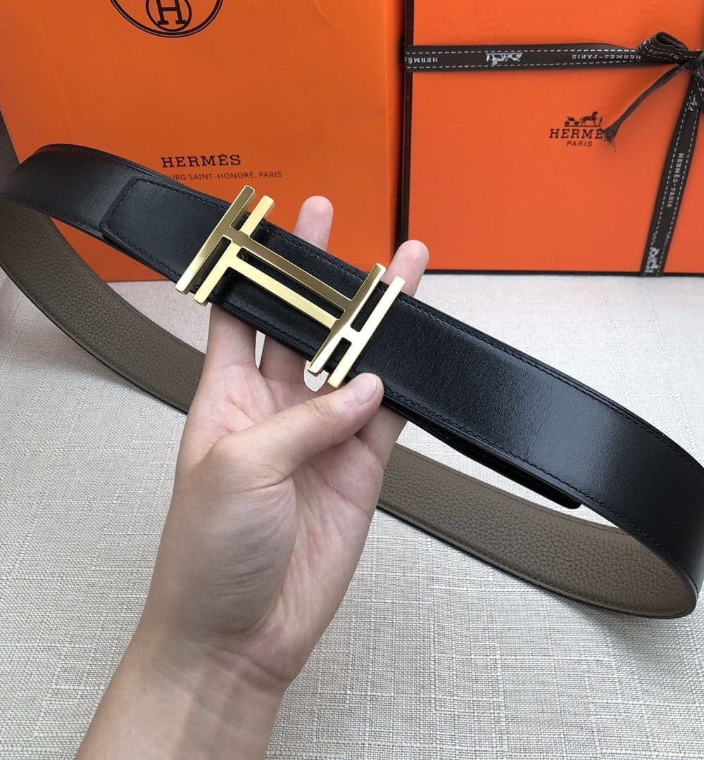 1:1 Replica Hermes H Belt Buckle & Reversible Brown For Women, Women Belt