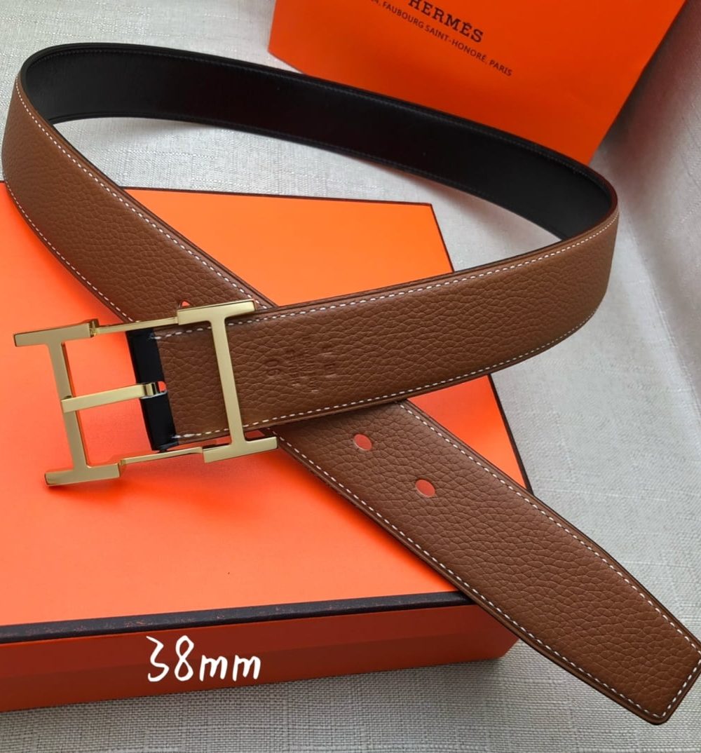 1:1 Replica Hermes H Belt Buckle & Reversible Brown For Women, Women Belt