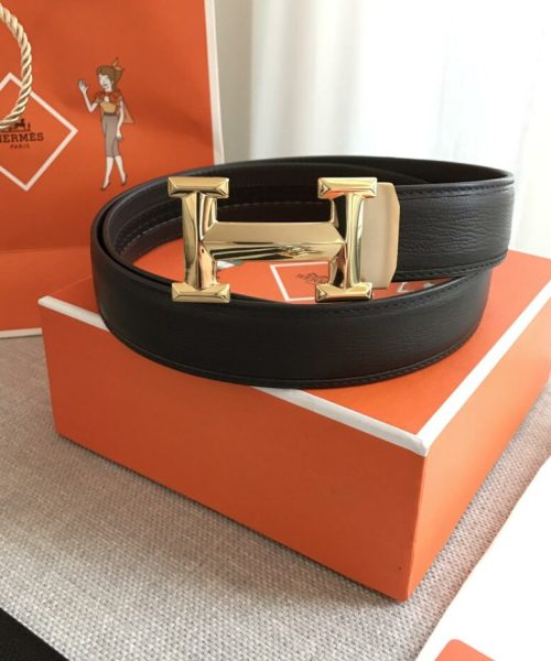 1:1 Replica Hermes H Belt Buckle & Reversible Strap Black For Women, Women Belt