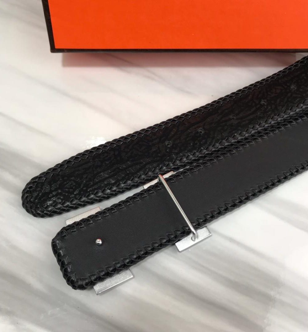 1:1 Replica Hermes H Belt Buckle With Hermes Logo & Reversible Black For Women, Women Belt