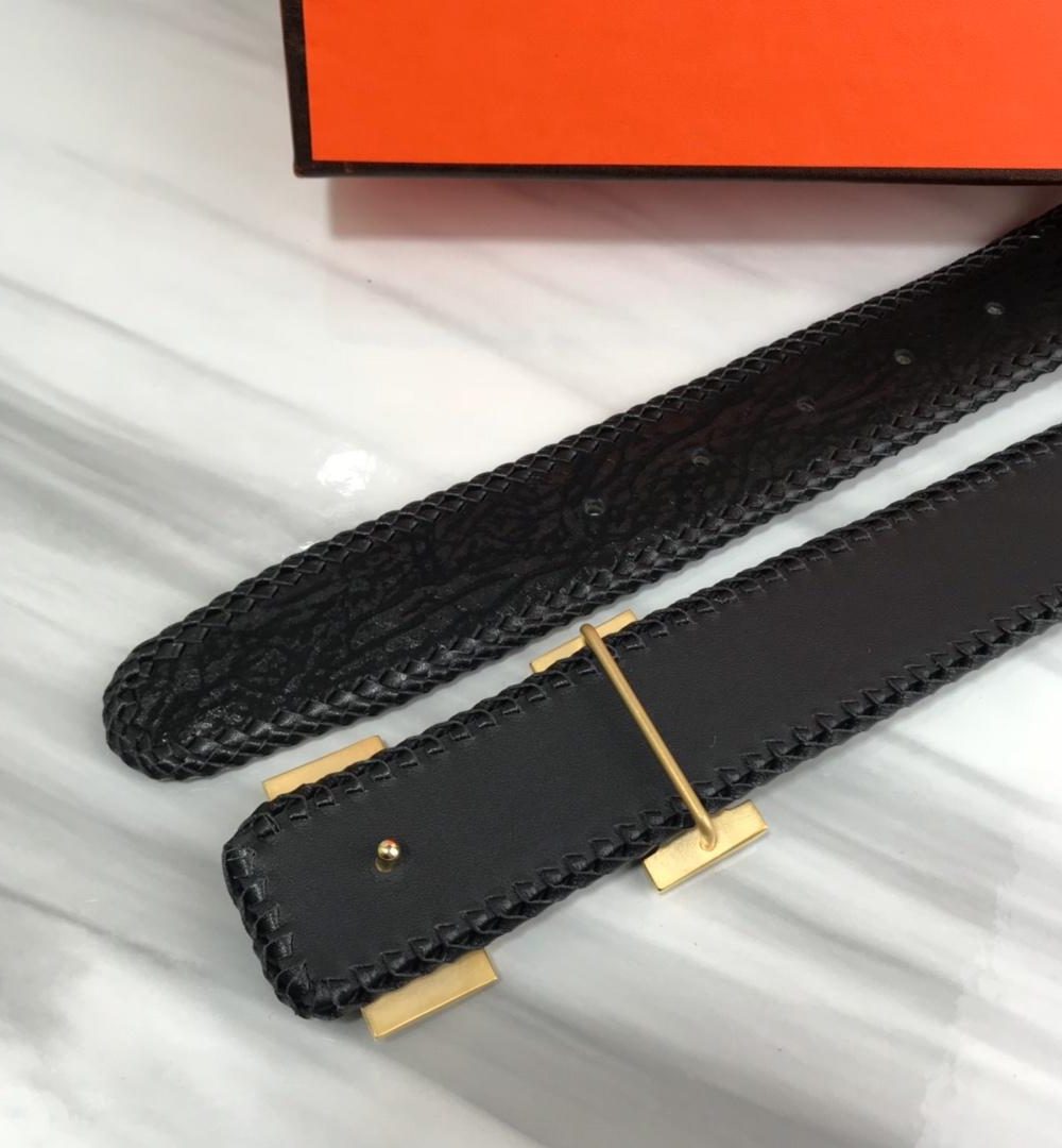 1:1 Replica Hermes H Belt Buckle With Hermes Logo & Reversible Black For Women, Women Belt