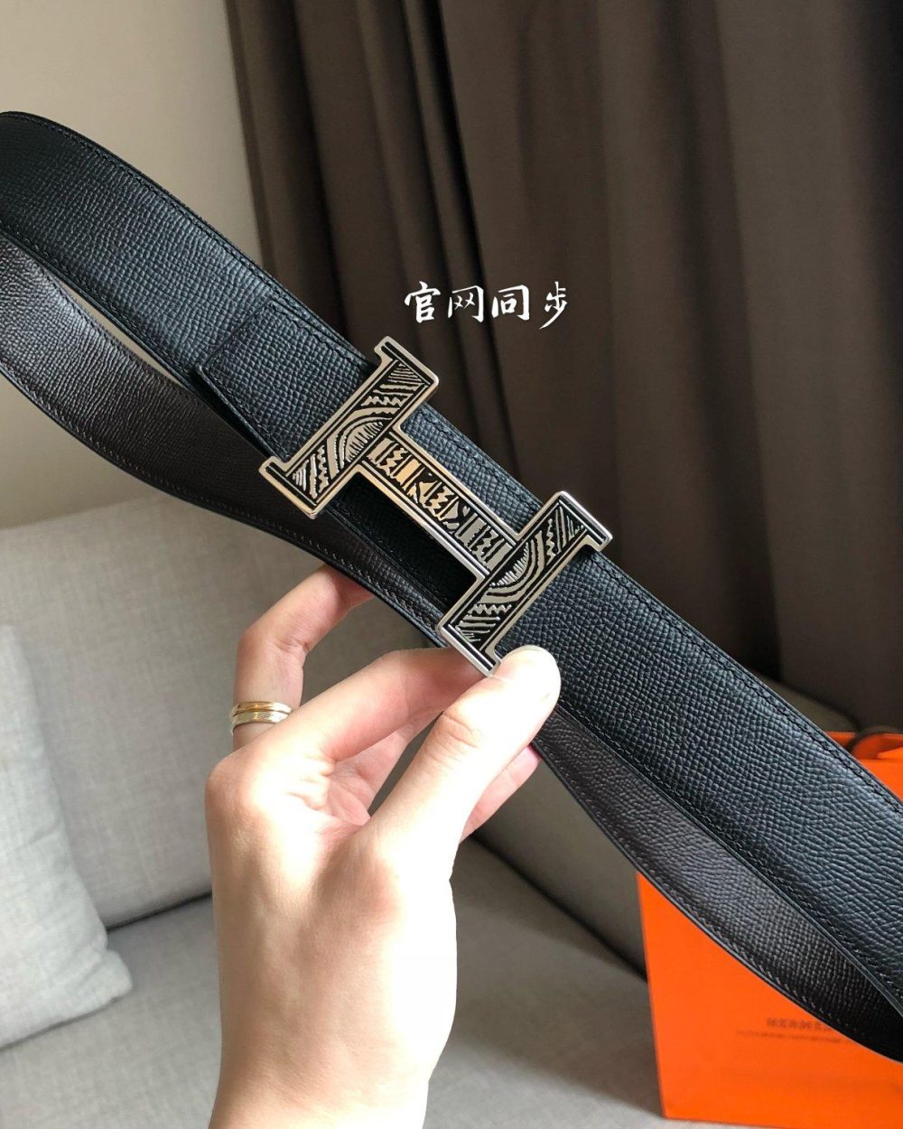 1:1 Replica Hermes H Touareg Belt Buckle & Reversible Black For Women, Women Belt