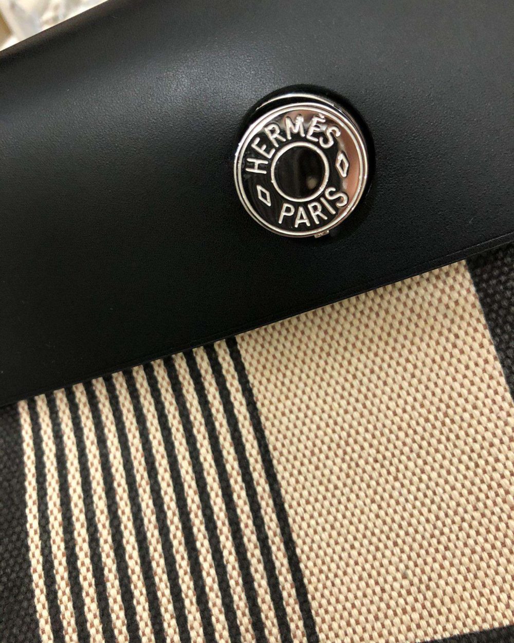 1:1 Replica Hermes Herbag Zip Bag Black/Brown/Red For Women 31cm / 12.2in