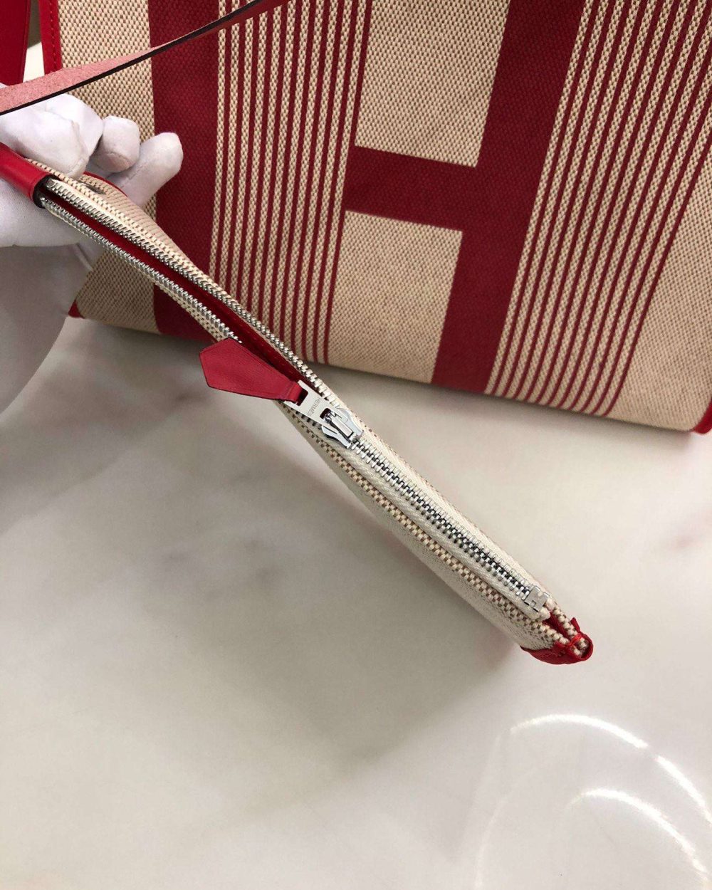 1:1 Replica Hermes Herbag Zip Bag Black/Brown/Red For Women 31cm / 12.2in