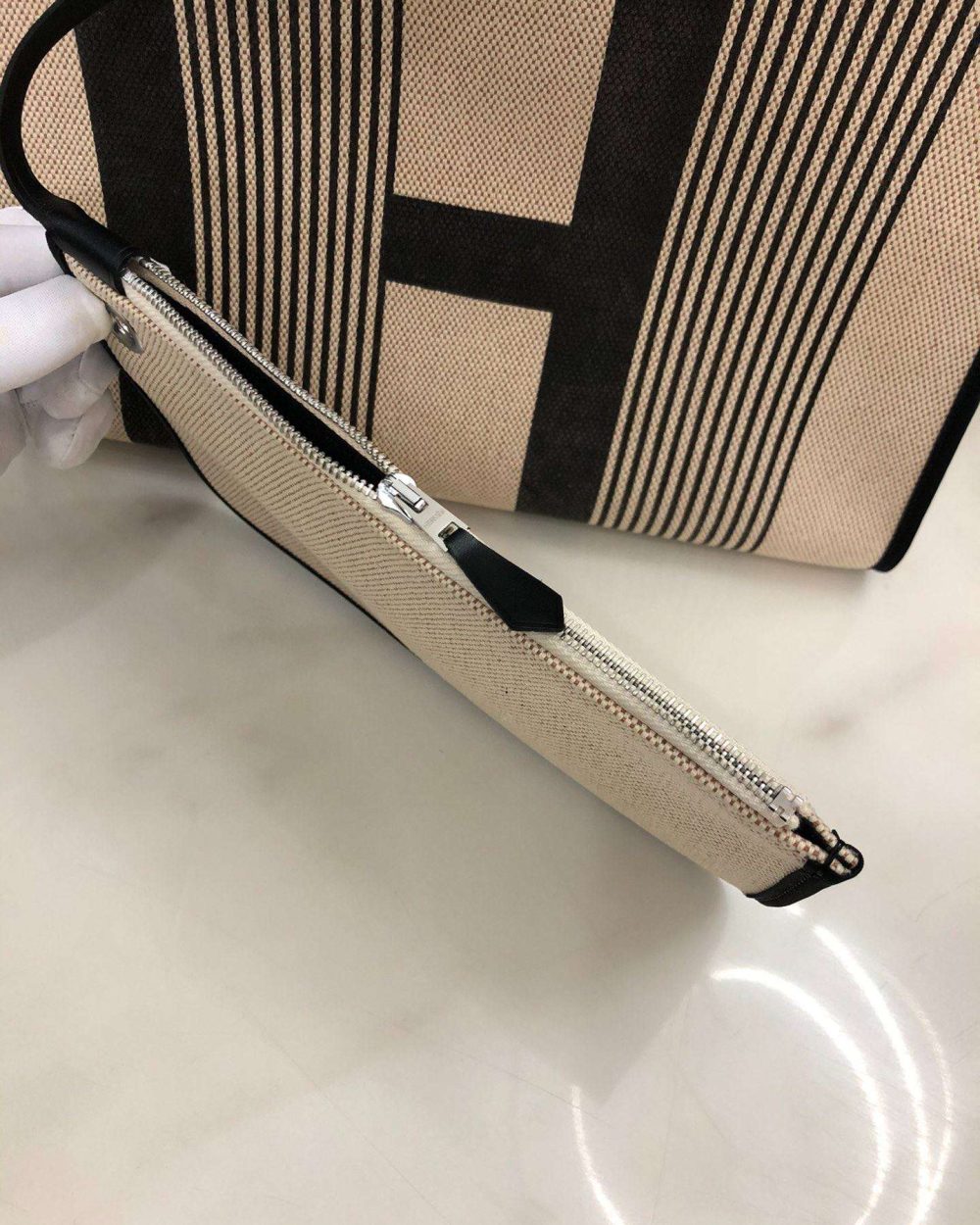 1:1 Replica Hermes Herbag Zip Bag Black/Brown/Red For Women 31cm / 12.2in