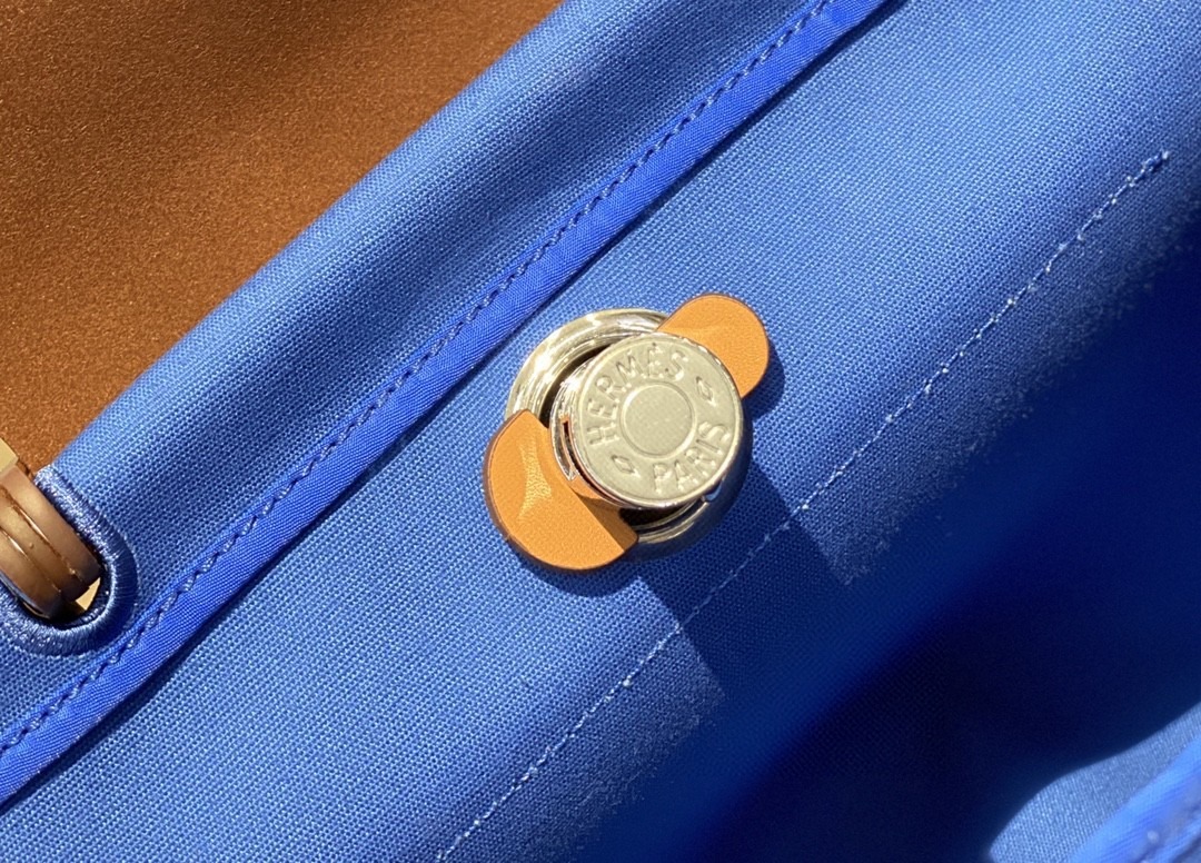 1:1 Replica Hermes Herbag Zip Bag Blue, Silver Toned Hardware Bag For Women, Women's Handbags, Shoulder Bags 12.2in/31cm - Image 2