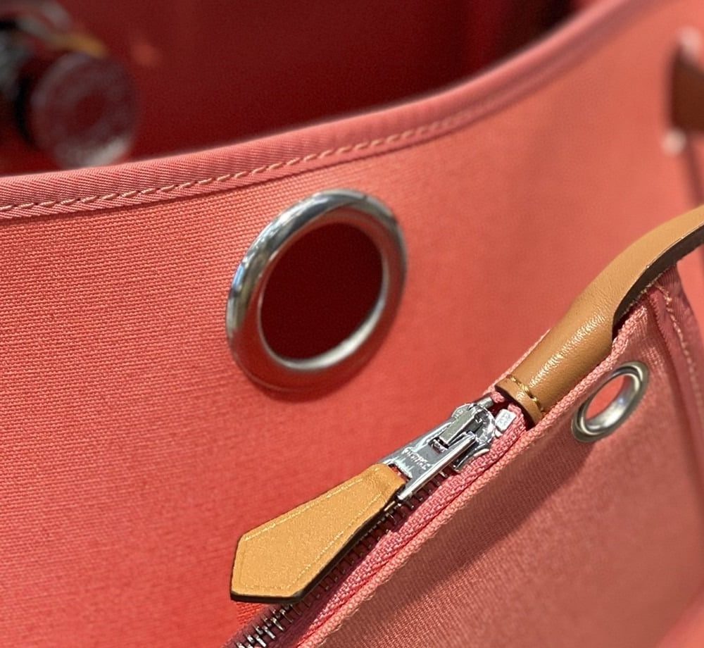 1:1 Replica Hermes Herbag Zip Bag Pink, Silver Toned Hardware Bag For Women, Women's Handbags, Shoulder Bags 12.2in/31cm