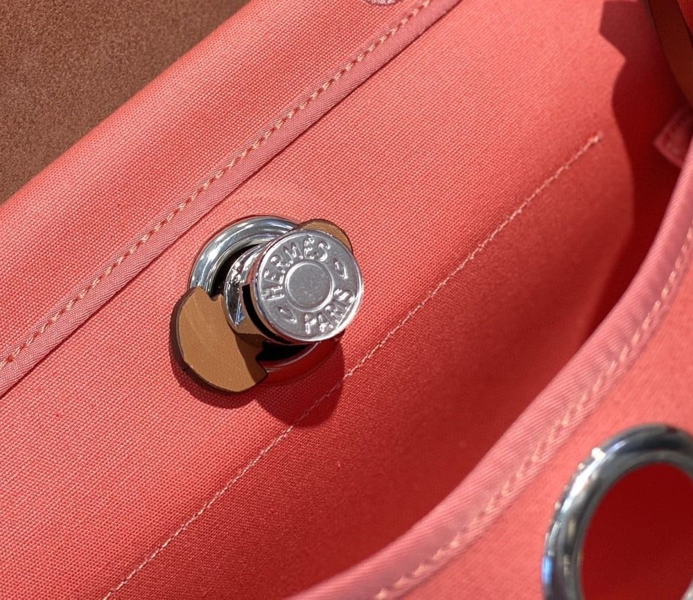 1:1 Replica Hermes Herbag Zip Bag Pink, Silver Toned Hardware Bag For Women, Women's Handbags, Shoulder Bags 12.2in/31cm