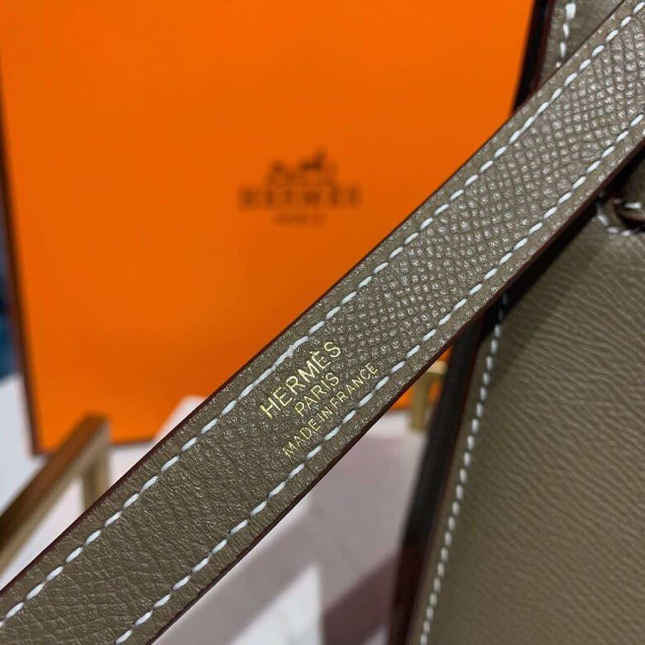 1:1 Replica Hermes Kelly 25 Sellier Epsom Etoupe Bag For Women, Women's Handbags, Shoulder Bags 10in/25cm - Image 11