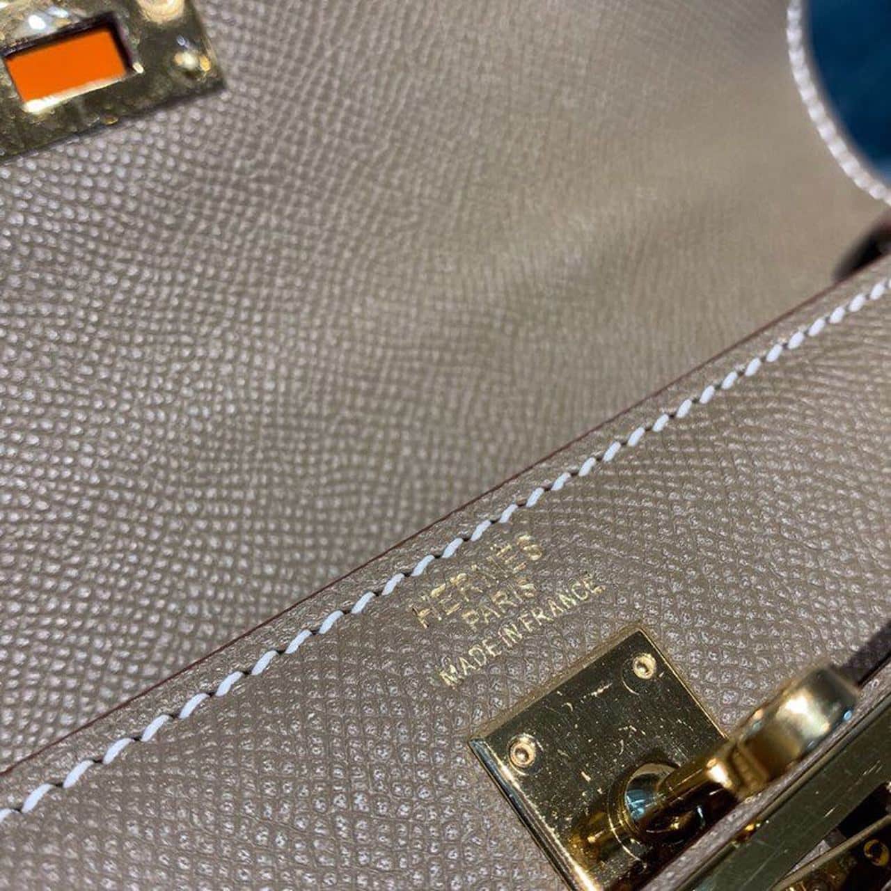 1:1 Replica Hermes Kelly 25 Sellier Epsom Etoupe Bag For Women, Women's Handbags, Shoulder Bags 10in/25cm - Image 8