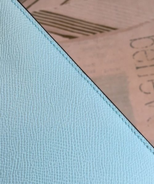 1:1 Replica Hermes Kelly 28 Bleu Frida Evercolor Bag With Sliver Toned Harware For Women, Women's Handbags, Shoulder Bags 11in/28cm