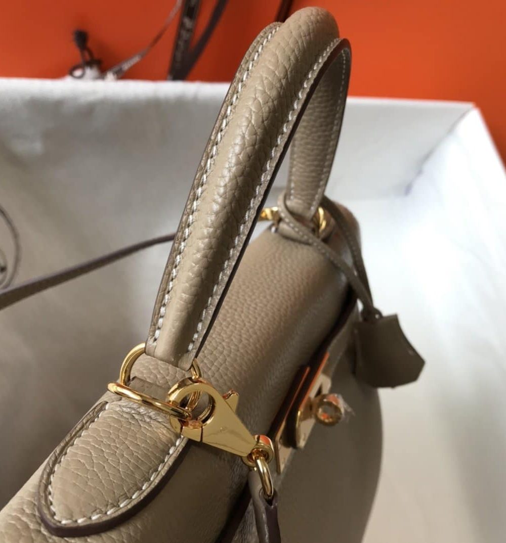 1:1 Replica Hermes Kelly 28 Etoupe Togo Bag For Women, Women's Handbags, Shoulder Bags 11in/28cm