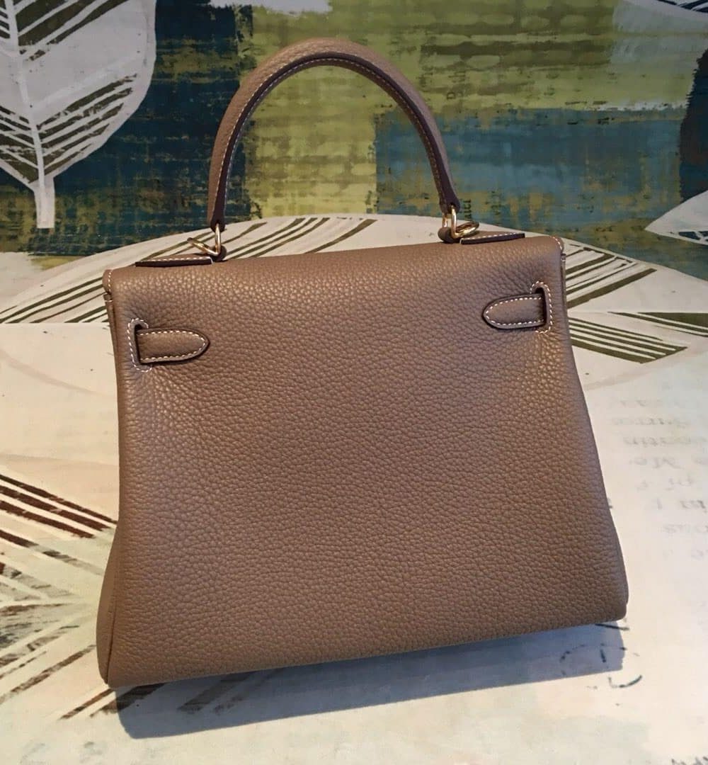1:1 Replica Hermes Kelly 28 Greige Bag With Gold Toned Harware For Women, Women's Handbags, Shoulder Bags 11in/28cm