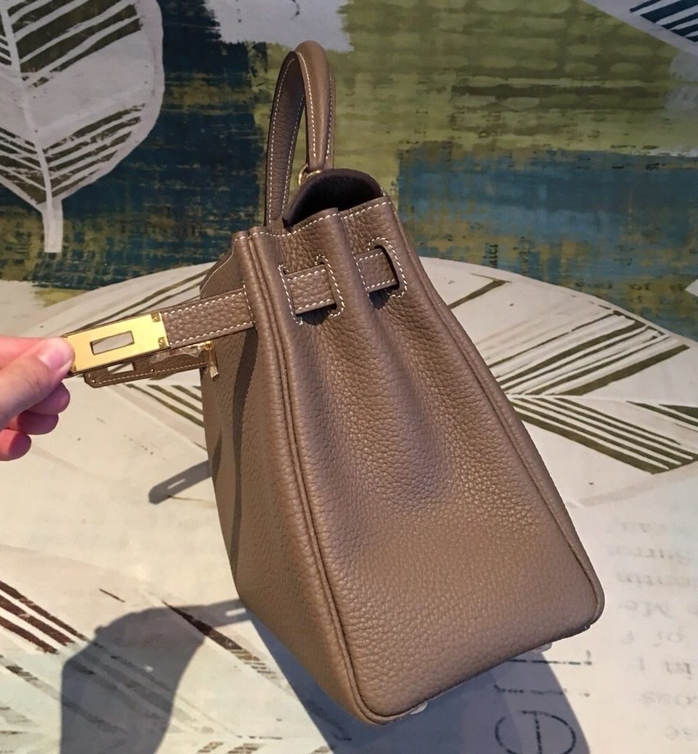 1:1 Replica Hermes Kelly 28 Greige Bag With Gold Toned Harware For Women, Women's Handbags, Shoulder Bags 11in/28cm
