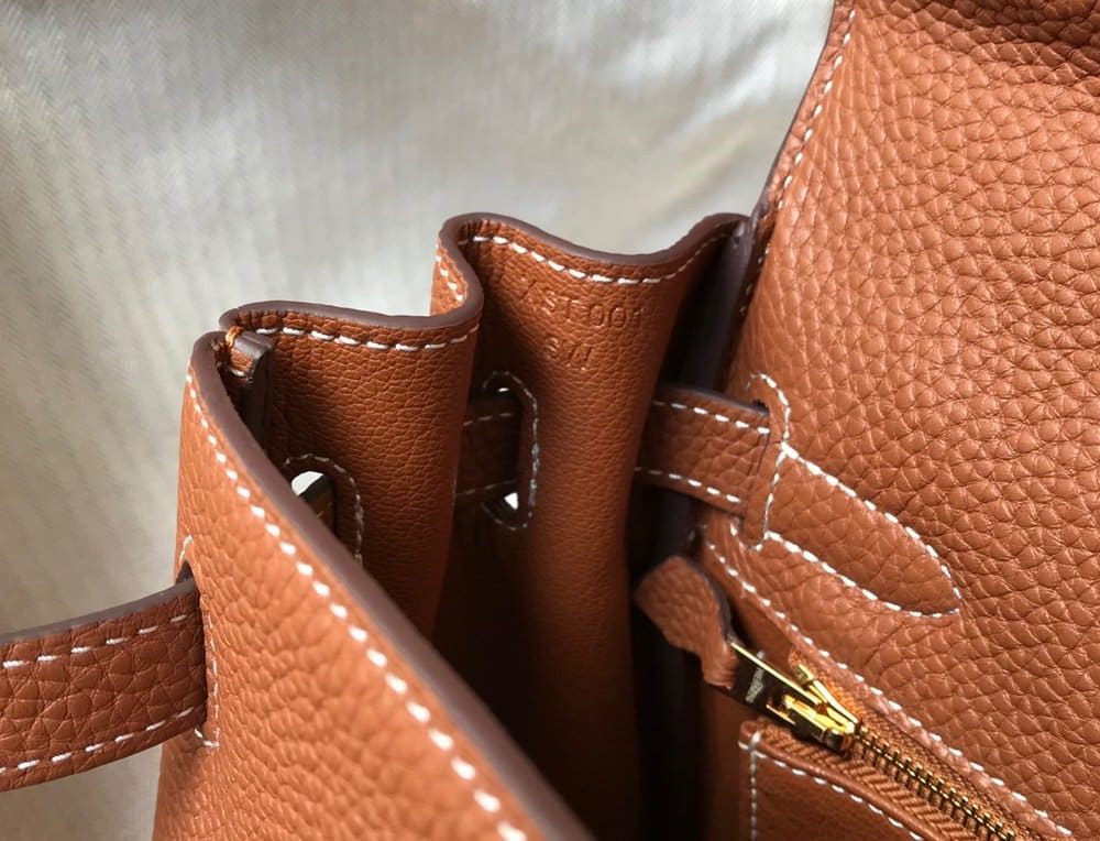 1:1 Replica Hermes Kelly 28 Retourne Togo Brown Bag For Women, Women's Handbags, Shoulder Bags 11in/28cm