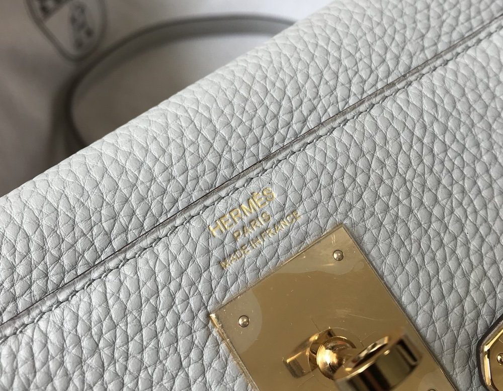 1:1 Replica Hermes Kelly 28 Retourne Togo White Bag For Women, Women's Handbags, Shoulder Bags 11in/28cm