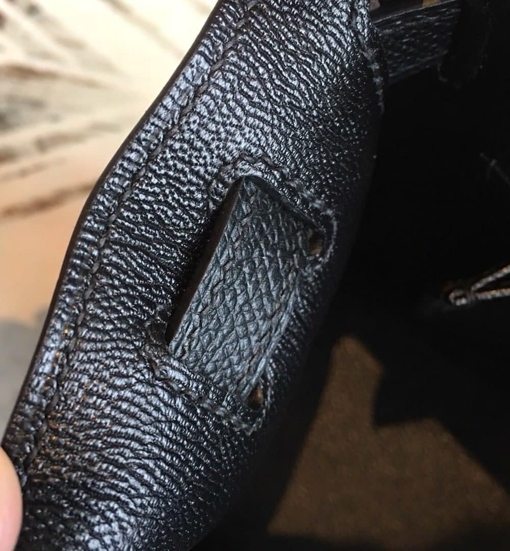 1:1 Replica Hermes Kelly Black For Women Gold Toned Hardware 10in/25cm