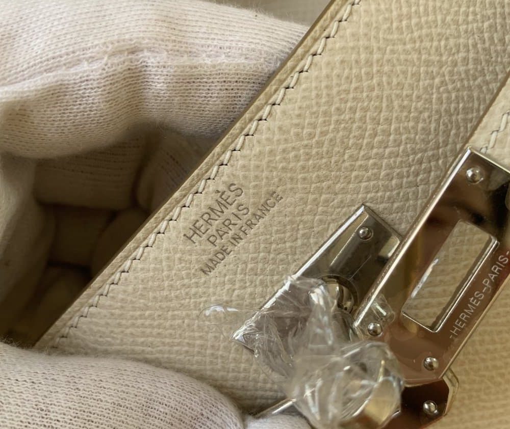 1:1 Replica Hermes Kelly Classique To Go Wallet  21cm/8.3in Gold Toned Hardware For Women Cream