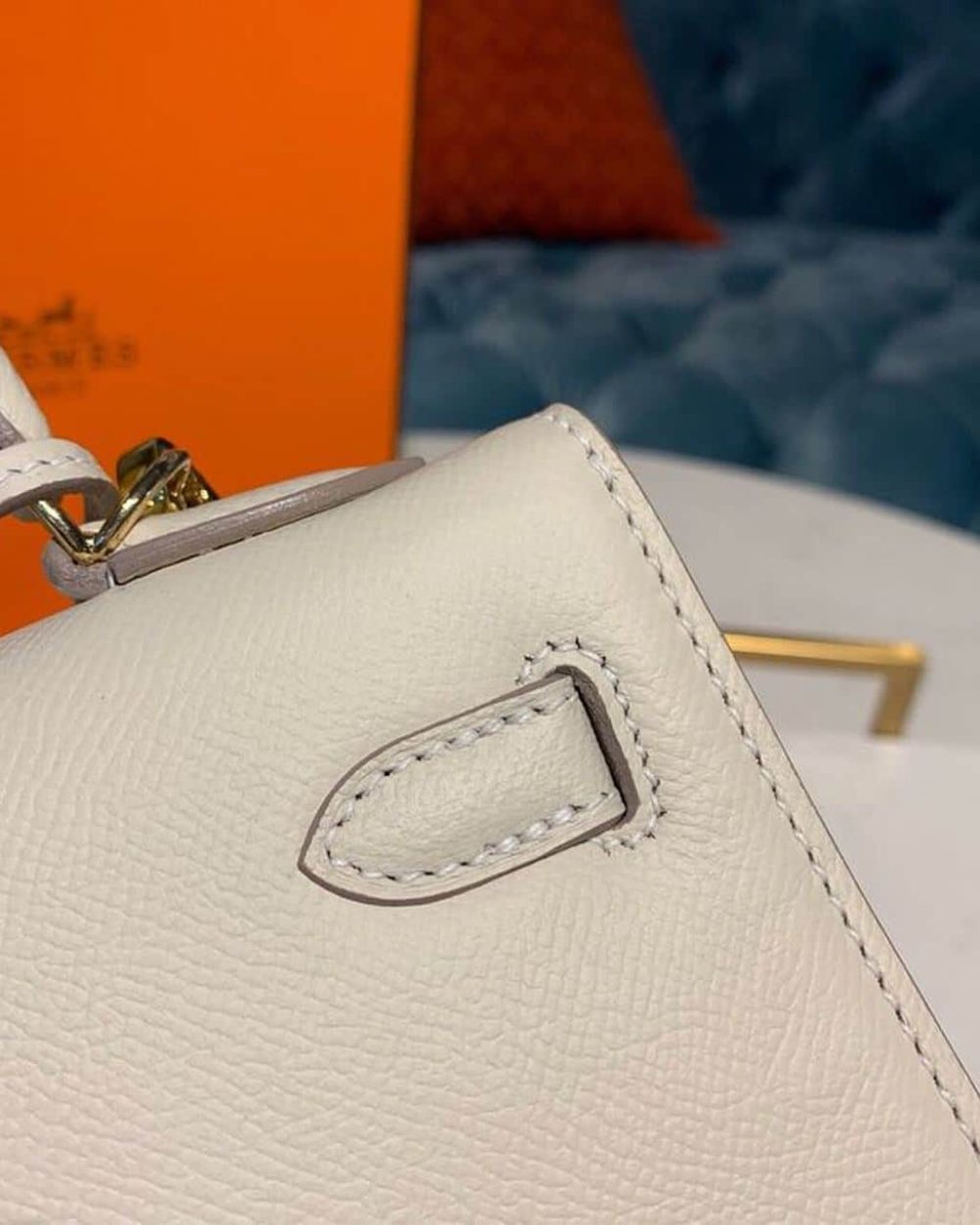 1:1 Replica Hermes Kelly Craie For Women Gold Toned Hardware 10in/25cm